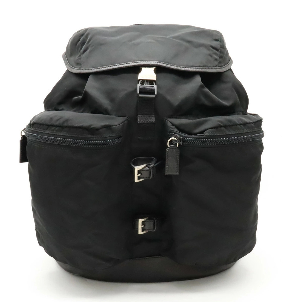 Prada Backpack Rucksack Leather NERO Black
